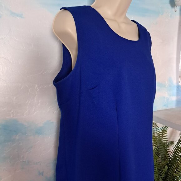Anthony Richards size 12 cobalt 2-piece dress, LIKE NEW CONDITION - Picture 4 of 8